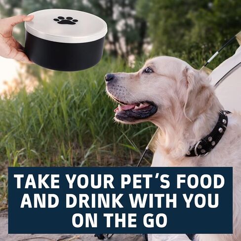 [2 Pack] Impresa 8" Silicone Lids for Yeti Dog Bowl, for Coldest & for Hydrapeak Dog Bowl 64oz - Clear Silicone Lid for Dog Bowl - Airtight Lid for Stainless Steel Dog Bowls - Dog Travel Accessories in Kuwait