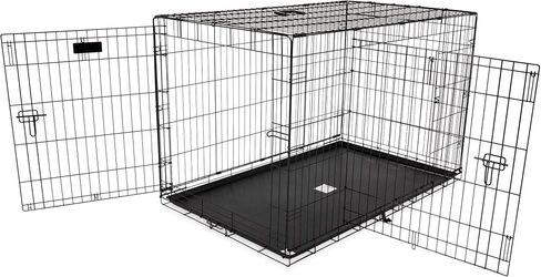 Precision Pet Products Two Door Great Crate Wire Dog Crate, 30 Inch, For Pets 30-50 Lbs, With 5-Point Locking System in Kuwait