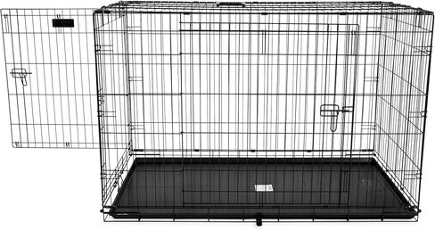 Precision Pet Products Two Door Great Crate Wire Dog Crate, 30 Inch, For Pets 30-50 Lbs, With 5-Point Locking System in Kuwait