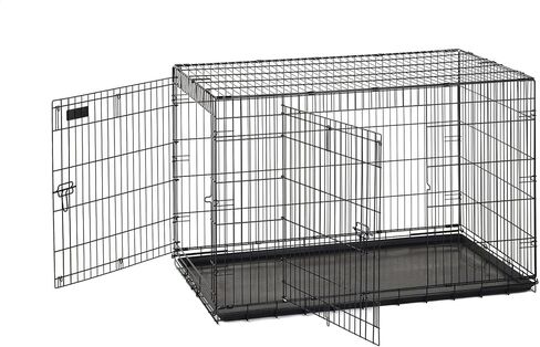 Precision Pet Products Two Door Great Crate Wire Dog Crate, 30 Inch, For Pets 30-50 Lbs, With 5-Point Locking System in Kuwait