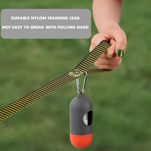 Demigreat Long Leash for Dog Training 20ft 30ft 50ft 100ft - Obedience Recall Training Lead for Large Medium Small Dogs - Great for Training Playing Camping Backyard, with Poop Bags Dispenser&Pet Bowl in Saudi Arabia