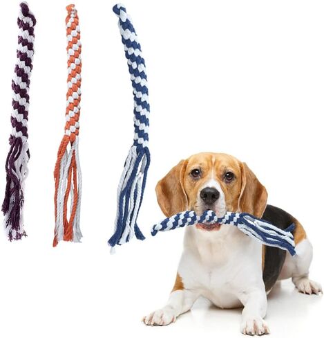 ASOCEA 3 Pack Dog Rope Toys Flirt Pole Replacement for Small Medium Dogs in Kuwait