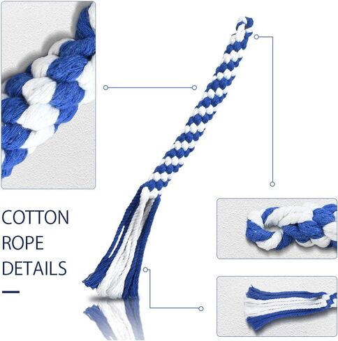ASOCEA 3 Pack Dog Rope Toys Flirt Pole Replacement for Small Medium Dogs in Kuwait
