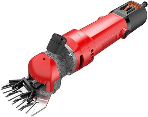 Heavy Duty Sheep Shears, Sheep Shears Electric Clippers, 1200W Professional Electric Wool Shear for Shaving Fur Wool in Sheep, Goats, Cattle, Farm Pet, Red 13 Straight Tooth in Saudi Arabia