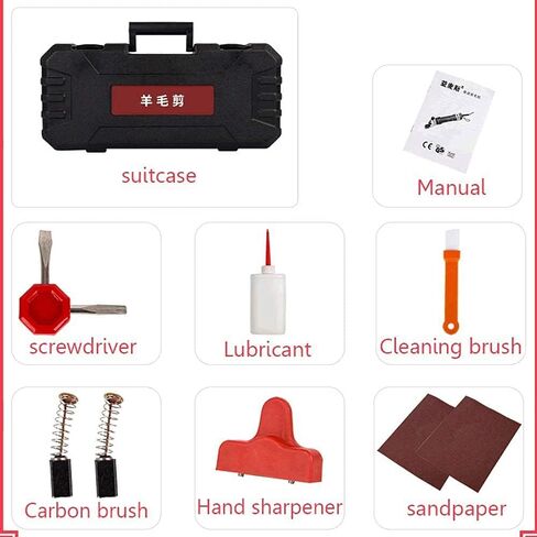 Heavy Duty Sheep Shears, Sheep Shears Electric Clippers, 1200W Professional Electric Wool Shear for Shaving Fur Wool in Sheep, Goats, Cattle, Farm Pet, Red 13 Straight Tooth in Saudi Arabia