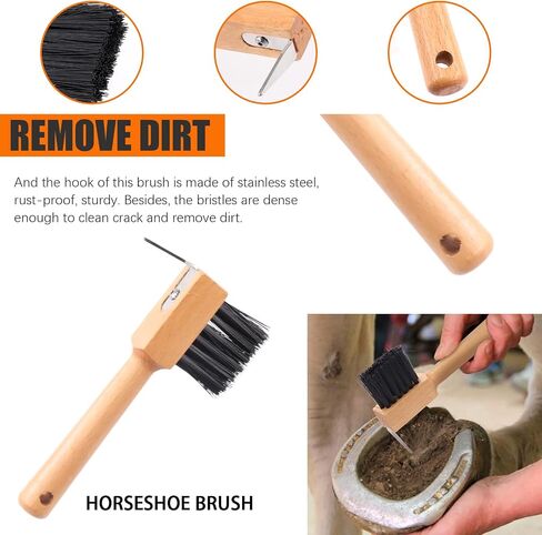 Tanstic 3Pcs 4 Rings Reversible Stainless Steel Curry Comb Curry Horse Brush and Rubber Curry Horse Brush with 6-in-1 Shedding Grooming Massage Brush for Horse Dog Sheep in Saudi Arabia