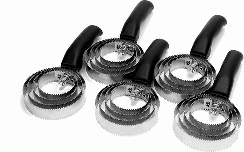 5 عبوات من 4 حلقات مشط كاري، فرشاة حصان مزدوجة الجوانب، فرشاة كاري معدنية قابلة للعكس، مشط كاري من الفولاذ المقاوم للصدأ مع قبضة ناعمة لتصفيف البقرة والأغنام والماعز والحيوانات الأليفة، حصان، أسود in Kuwait