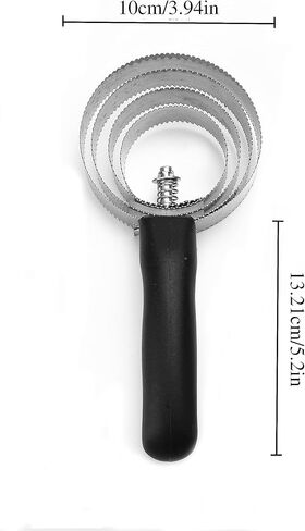 5 عبوات من 4 حلقات مشط كاري، فرشاة حصان مزدوجة الجوانب، فرشاة كاري معدنية قابلة للعكس، مشط كاري من الفولاذ المقاوم للصدأ مع قبضة ناعمة لتصفيف البقرة والأغنام والماعز والحيوانات الأليفة، حصان، أسود in Kuwait