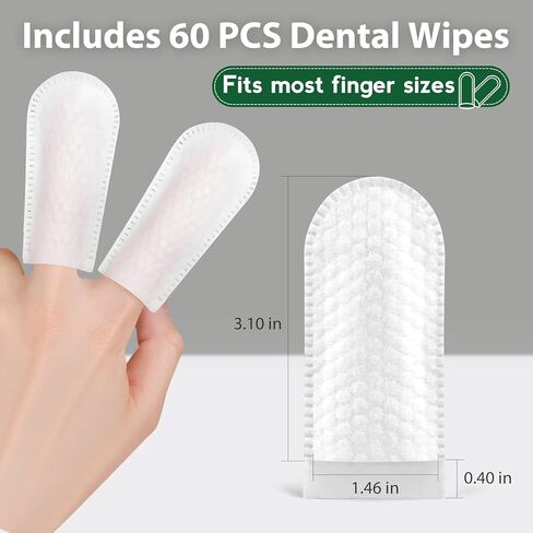 لاندبيد مناديل مبللة لتنظيف الاسنان للكلاب والقطط، مناديل مبللة لتنظيف الاسنان والكلاب لتقليل الجير والجير ومعطرة للنفس والعناية بالأسنان والعناية باللثة للحيوانات الاليفة، بدون تنظيف بالفرشاة، 60 in Kuwait