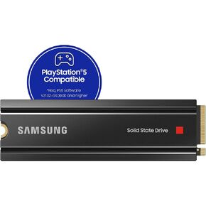 Samsung 980 PRO SSD with Heatsink 2TB PCIe Gen 4 NVMe M.2 Internal Solid State Hard Drive, Heat Control, Max Speed, PS5 Compatible, MZ-V8P2T0CW, Black in Kuwait