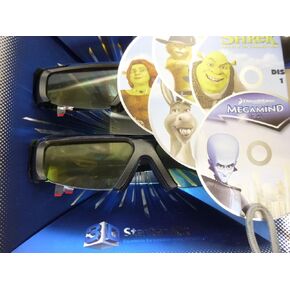 Samsung 3D Starter Kit - 2 pairs of Black 3D active glasses SSG-3100m/za in Kuwait