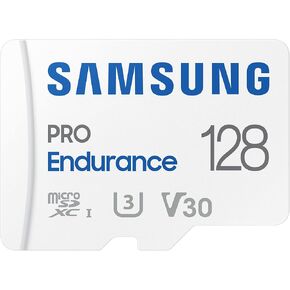 Samsung PRO Endurance 128GB microSDXC UHS-I U3 100MB/s Video Monitoring Memory Card with Adapter (MB-MJ128KA) in Saudi Arabia