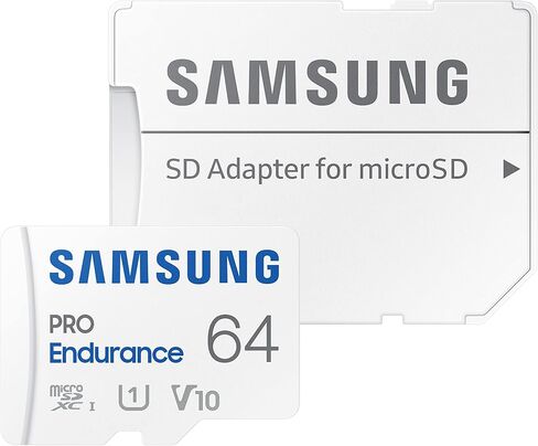 Samsung PRO Endurance 64GB microSDXC UHS-I U1 100MB/s Video Monitoring Memory Card with Adapter (MB-MJ64KA) in Saudi Arabia