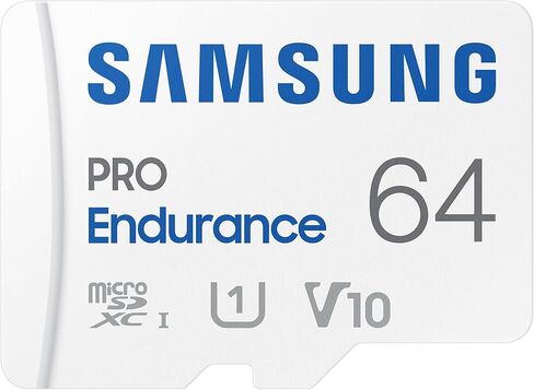 Samsung PRO Endurance 64GB microSDXC UHS-I U1 100MB/s Video Monitoring Memory Card with Adapter (MB-MJ64KA) in Saudi Arabia