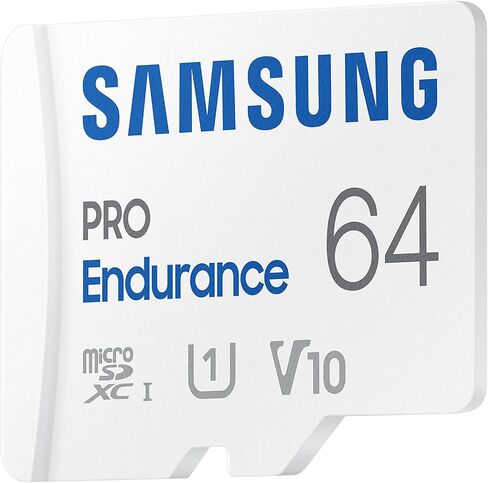 Samsung PRO Endurance 64GB microSDXC UHS-I U1 100MB/s Video Monitoring Memory Card with Adapter (MB-MJ64KA) in Saudi Arabia