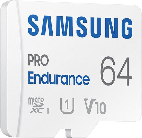 Samsung PRO Endurance 64GB microSDXC UHS-I U1 100MB/s Video Monitoring Memory Card with Adapter (MB-MJ64KA) in Saudi Arabia