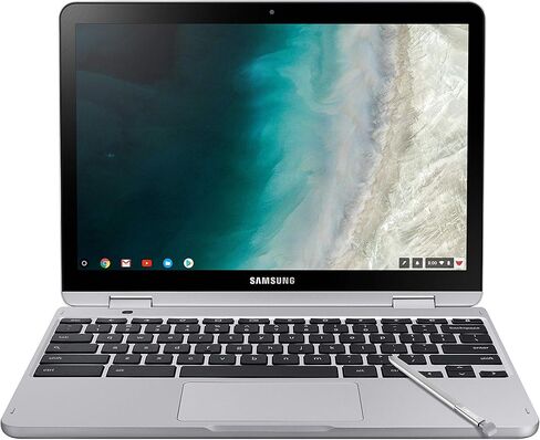 Samsung Chromebook Plus V2, 2-in-1, 4GB RAM, 32GB eMMC, 13MP Camera, Chrome OS, 12.2", 16:10 Aspect Ratio, Light Titan (XE520QAB-K01US) (Renewed) in Saudi Arabia