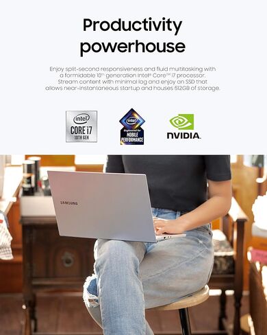 Samsung Galaxy Book Ion 15.6" Laptop| QLED Display and Intel Core i7 Processor | 8GB Memory | 512GB SSD | Long Battery Life and Windows 10 Operating System | (NP950XCJ-K01US) in Saudi Arabia