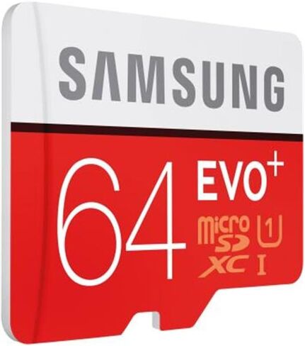 Samsung 64GB EVO Plus Class 10 Micro SDXC with Adapter 80mb/s (MB-MC64DA) in Kuwait