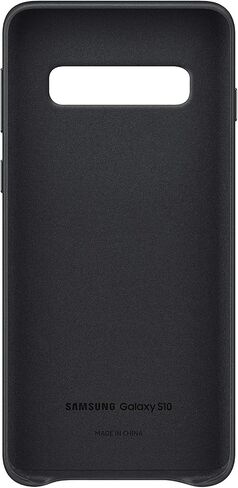SAMSUNG Original Galaxy S10 Protective Leather Back Cover Case, Black in Saudi Arabia