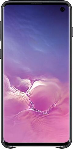 SAMSUNG Original Galaxy S10 Protective Leather Back Cover Case, Black in Saudi Arabia