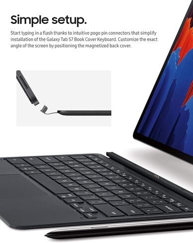 Samsung Galaxy EF-DT870 Keyboard & Cover for Tab S7 (Renewed) in Kuwait