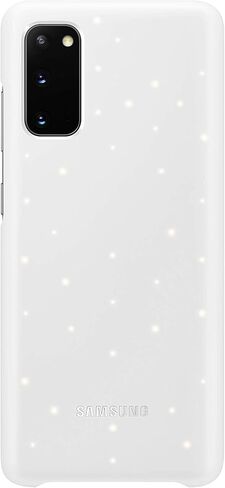 Samsung Galaxy S20 Case, Protective Smart LED Back Cover - White (US Version with Warranty) (EF-KG980CWEGUS) in Saudi Arabia