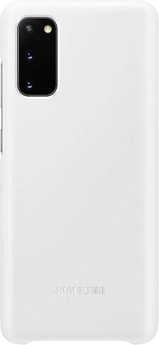 Samsung Galaxy S20 Case, Protective Smart LED Back Cover - White (US Version with Warranty) (EF-KG980CWEGUS) in Saudi Arabia
