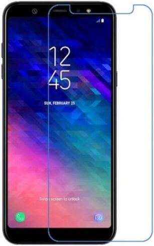 Screen Tempered Glass for Samsung Galaxy A6 2018, 2 PCS Screen Protector 9H 2.5D Phone Protective Film for Samsung A6 [Not Full Cover Screen] in Saudi Arabia
