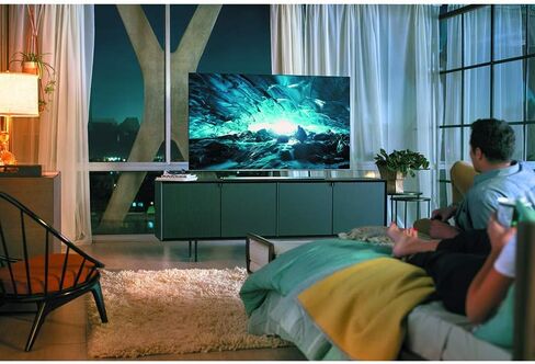 تلفزيون سامسونج الذكي المسطح 82 بوصة 4K 8 Series UHD مع HDR وتوافق Alexa - موديل 2019 in Saudi Arabia