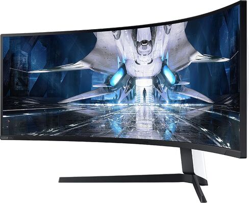 شاشة ألعاب سامسونج 49 بوصة، شاشة منحنية فائقة الاتساع، 240 هرتز 1 مللي ثانية، Quantum Mini LED، G-Sync، ارتفاع الشاشة القابل للتعديل، HDR 2000، Odyssey Neo G9، G95NA (LS49AG952NNXZA) (متجدد) in Saudi Arabia