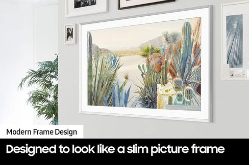 Samsung 32-Inch Class QLED 4K LS03B Series The Frame Quantum HDR Smart TV QN32LS03BBF Includes Free 2 Year-Warranty in Saudi Arabia