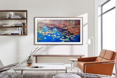 Samsung 32-Inch Class QLED 4K LS03B Series The Frame Quantum HDR Smart TV QN32LS03BBF Includes Free 2 Year-Warranty in Saudi Arabia