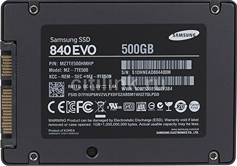 Samsung Electronics 840 EVO-Series 500GB 2.5-Inch SATA III Single Unit Version Internal Solid State Drive MZ-7TE500BW in Saudi Arabia