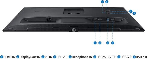 Samsung Business S80A Series 32 Inch 4K UHD 3840x2160 LED Desktop Monitor for Business, HDR10, DisplayPort, HDMI 2.0, USB Hub, 3-Yr WRNTY (S32A804NMN), Black (Renewed) in Kuwait