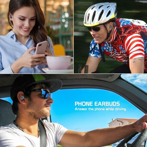 Wireless V5 Bluetooth Earbuds Compatible with Samsung Galaxy S20+ 5G with Charging case for in Ear Headphones. (V5.0 Black) in Kuwait