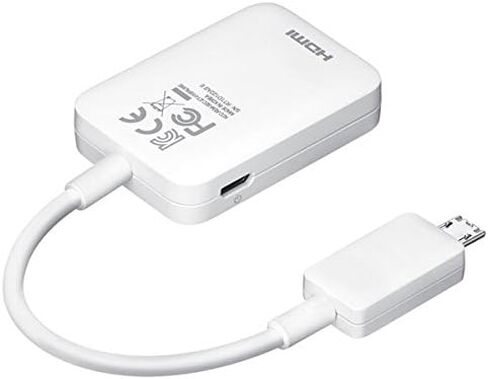 Samsung ET-H10FAUWESTA Micro USB to HDMI 1080P HDTV Adapter Cable for Samsung Galaxy S3/S4 and Note 2 - Retail Packaging - White in Kuwait