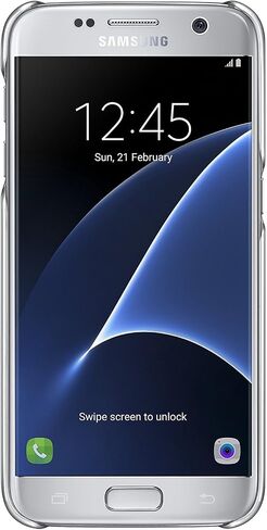 Samsung Galaxy S7 Case Clear Protective Cover - Black in Saudi Arabia