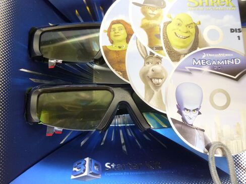 Samsung 3D Starter Kit - 2 pairs of Black 3D active glasses SSG-3100m/za in Kuwait