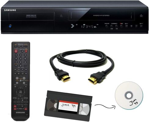 Samsung VHS to DVD Recorder VCR Combo w/ Remote, HDMI in Kuwait