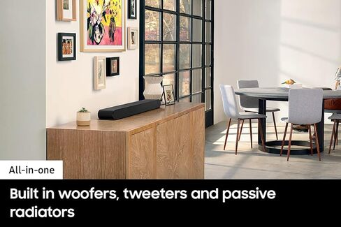 Samsung HW-S60B 3.1ch Soundbar w/Dolby Atmos, DTX Virtual:X Q Symphony, Adaptive Sound, Game Mode, Bluetooth Connection, 2022 (Renewed) in Saudi Arabia