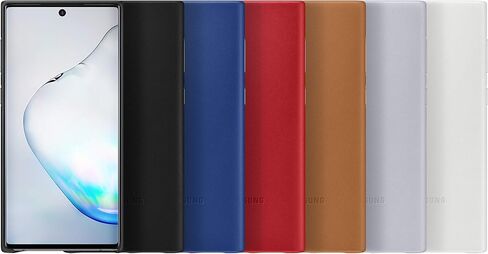 Samsung Galaxy Note10 Case, Leather Back Protective Cover - White (US Version with Warranty) - EF-VN970LWEGUS in Saudi Arabia