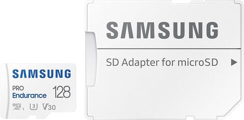 Samsung PRO Endurance 128GB microSDXC UHS-I U3 100MB/s Video Monitoring Memory Card with Adapter (MB-MJ128KA) in Saudi Arabia