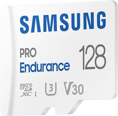 Samsung PRO Endurance 128GB microSDXC UHS-I U3 100MB/s Video Monitoring Memory Card with Adapter (MB-MJ128KA) in Saudi Arabia