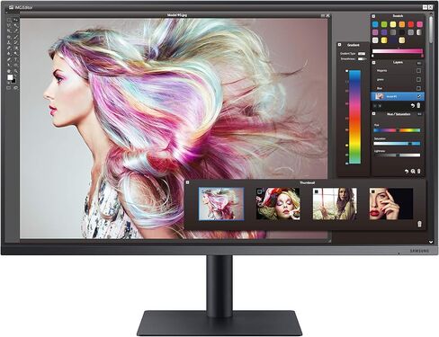 SAMSUNG TU872 Series 32-Inch 4K UHD (3840x2160) Computer Monitor, Thunderbolt 3 Daisy Chain, HDMI, Display Port, Height Adjustable Stand, 3 Yr WRNTY (LF32TU872VNXGO) in Saudi Arabia