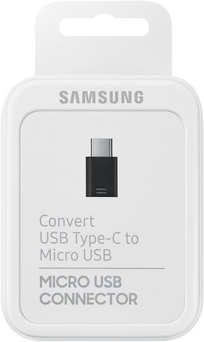 Samsung USB-C at Micro USB Adapter, EE-GN930, Black - Suitable for Galaxy A3 A320F, Galaxy A5 A520F, Galaxy S8 G950F, Galaxy S8+ G955F, Galaxy Tab S3 T820, Galaxy Tab S3 T825 LTE /4G in Saudi Arabia