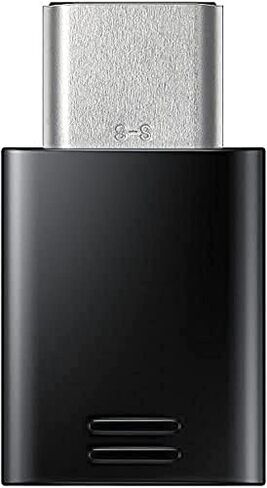 Samsung USB-C at Micro USB Adapter, EE-GN930, Black - Suitable for Galaxy A3 A320F, Galaxy A5 A520F, Galaxy S8 G950F, Galaxy S8+ G955F, Galaxy Tab S3 T820, Galaxy Tab S3 T825 LTE /4G in Saudi Arabia