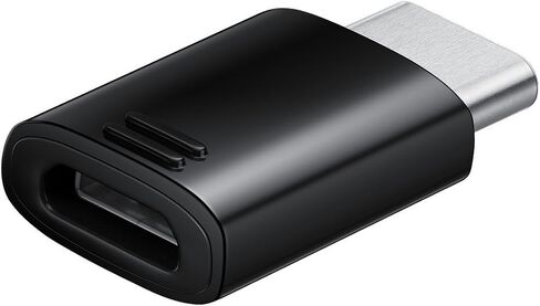Samsung USB-C at Micro USB Adapter, EE-GN930, Black - Suitable for Galaxy A3 A320F, Galaxy A5 A520F, Galaxy S8 G950F, Galaxy S8+ G955F, Galaxy Tab S3 T820, Galaxy Tab S3 T825 LTE /4G in Saudi Arabia