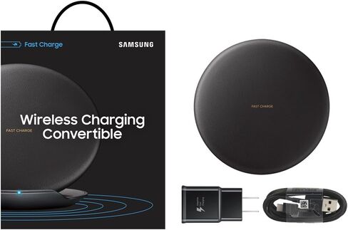 Samsung Qi Certified Fast Charge Wireless Charging Convertible Stand/Pad - US Version - Black - EP-PG950TBEGUS in Saudi Arabia