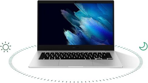 Samsung NP340XLA-KA6US 14" 64GB Galaxy Book Go with Snapdragon - Silver with an Additional 1 Year Coverage by Epic Protect (2022) in Saudi Arabia